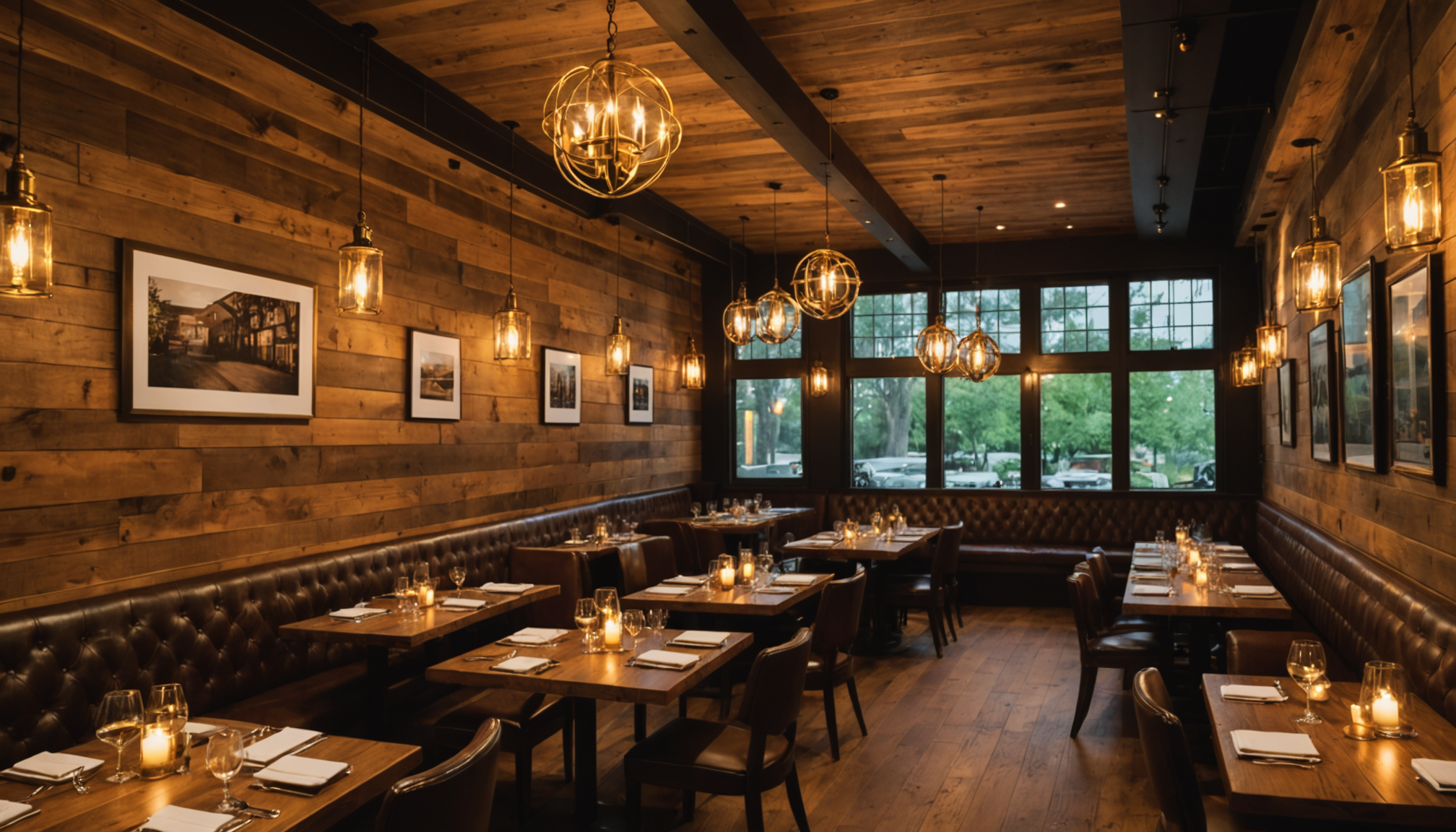 Craft cocktails with house-made syrups and bitters at Ember & Oak bar